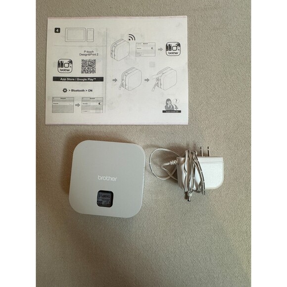 Brother P-touch Cube Bluetooth Label Printer - White (PT-P300BT) - Picture 3 of 3